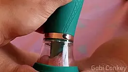 Intense orgasm testing my new sucking vibrator, would you suck me like that?
