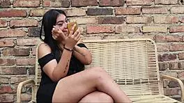 Inviting a Beautiful Latina with Big Ass for Water, Leading to Drunken Homemade Fun