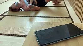 horny girlfriend tied up in garage punished with vibrator