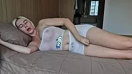 Young Girl Experiences Beautiful Agony as She MASTURBATES to ORGASM.