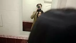 Oh My God, Can You Believe Cumming Deep In Her Tight Pussy Without Condom In Public Toilet!