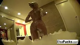 i'm elsa jean and i love showing off my petite blonde body, small tits, and tight pussy solo in this hotel room