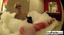 i'm elsa jean and i love showing off my petite blonde body, small tits, and tight pussy solo in this hotel room