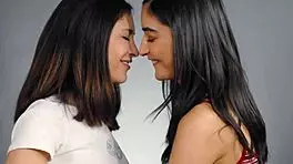 Sexy Erotic Lesbian Teen 18+s Kissing And Exploring Bodies