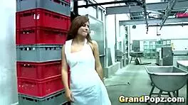 look at that teen bent over with big tits