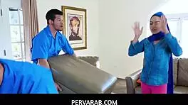 Hot Muslim Chick Maya Bijou Gets Double Cumcockted!