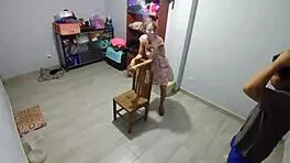 Hidden camera captures Peruvian amateur in homemade hardcore session on her birthday