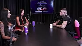 kylian cria's wild scene with transsexual and seven men for professional standout on sheer red