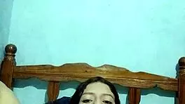 young latina dares you to help her masturbate at home