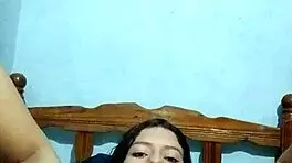 young latina dares you to help her masturbate at home