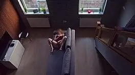 roommate caught me masturbating and i continue as he watches