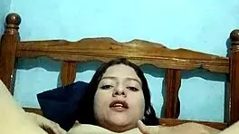 young latina dares you to help her masturbate at home