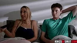 step mom needs step son's sperm inside her in taboo old and young 18+ sex