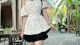 in this casual tale, a hot vietnamese teen girlfriend gets her wet pussy filled with cum in a steamy creampie session.