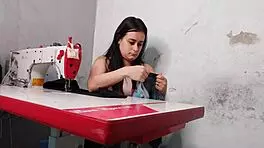 Hey, Watch This Married Seamstress Spotting Her Client's Massive Hard-On and Getting All Turned On!