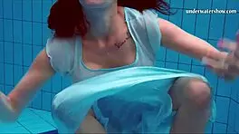 Piyavka Chehova Shows Big Bouncy Tits Underwater Intensely