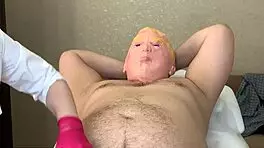 Nurse gives intimate waxing with gloves 😊