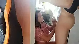 Stepmom Sucks After Spying!