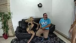 Behind The Cameras: Russah Spreading Juicy Pussy In Lingerie