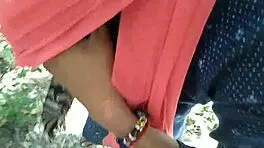 desi outdoor threesome with boyfriend and friend