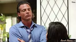 sweet stepdaughter, why are you getting fucked and jizzed on your tits?