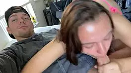 Intense raw fucking with 18-year-old college coed in doggystyle