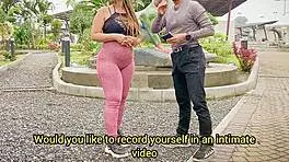 Danna Paola rides her stepsister's huge ass in homemade sex