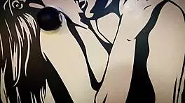 Danna Paola rides her stepsister's huge ass in homemade sex