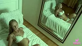 Oh gosh, I'm so horny as this girl next door, like Indi, fingerin' my sweet pussy in doggy style pose...