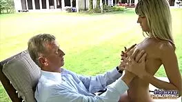 Grandpa Fucks Gina Gerson's Pussy And Cums In Mouth