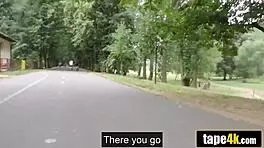 Hot brunette girlfriend turns slut for cash while boyfriend watches her fuck