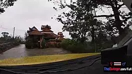 hey, this amateur teen 18+ couple travels and fucks in the thai mountains