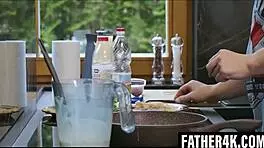 Steve's Stepson's Girlfriend Mistakes Him For Her Boyfriend And Rides Him Hard