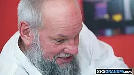 Old man licks pussy and fucks hot Latina teen 18+ Frida Sante in hardcore action