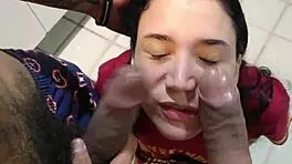 Metendo duas varas na cara da vadia novinha Gabbie Luna Rennan Luna e Mano Nico