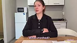 Fat Employee Punished With Rough Handjob And Cowgirl Riding