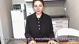 Fat Employee Punished With Rough Handjob And Cowgirl Riding