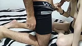 I haven't fucked her in ages, so I invited her over and pounded her pussy until it was swollen with my cum