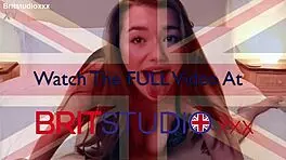 British Teen Sucks Cock and Swallows Cum in Lingerie