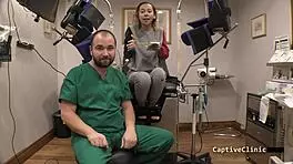 Petite tanned latina kalani luana spreads legs wide in gloves for intense slapping and gaping parody humiliation