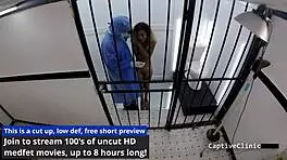 Petite tanned latina kalani luana spreads legs wide in gloves for intense slapping and gaping parody humiliation