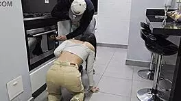 i'm a beautiful housewife stripping naked for client to fuck