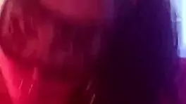 A sexy teen brunette Latina sensualizes for her fans in an ebony performance