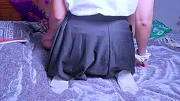 young mexican student groped and fucked in her room