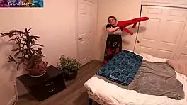 Stepmom with natural tits gets doggystyled by big cock before girlfriend arrives