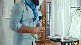 Bride4k gorgeous and naughty young 18+ bride jumped on a big dick while the groom was waiting