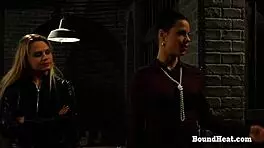 betrayed cargo, the innocent young slave moans during muff diving and fingering orgasm