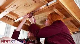 two college students milk a guys cock