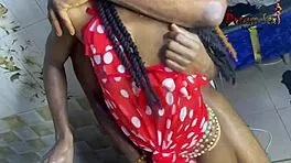 Hot Kitchen Sex With Crazy African Teen Riding Big Cock