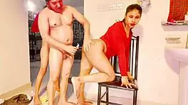 साली और उसका वहबी थ्रीसम में फेस फकिंग और ऐनल राइडिंग के साथ